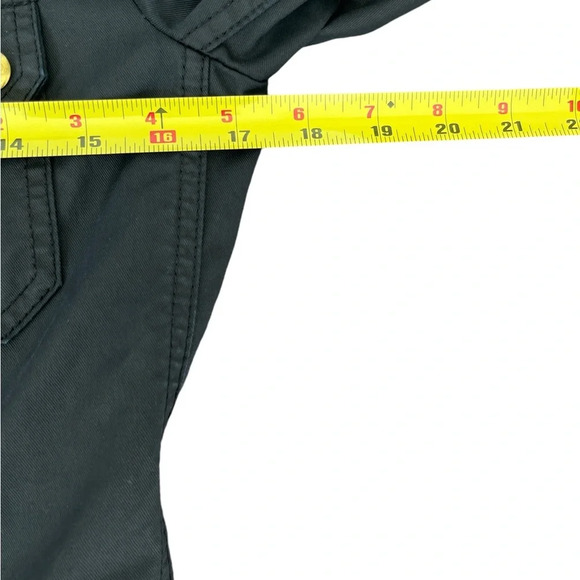 Ladies J Crew Resin-coated Black Twill Field Jacket, Petite Small - Picture 8 of 10